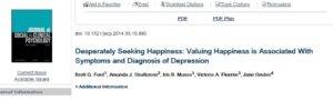 Più desideriamo di essere felici e più rischiamo di essere depressi 1 seeking happiness